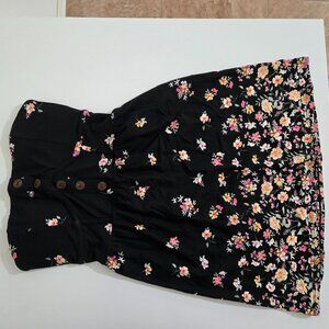 Floral strapless dress